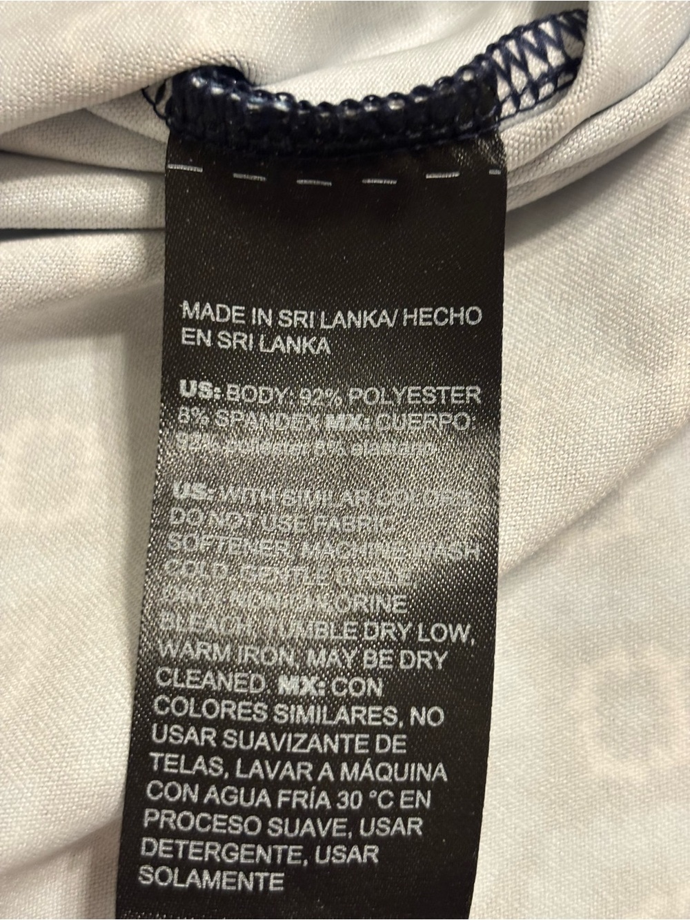 Chico’s Blue Geometric Print Quarter Zip Pullover Size 3 XL 16 - Picture 5 of 5